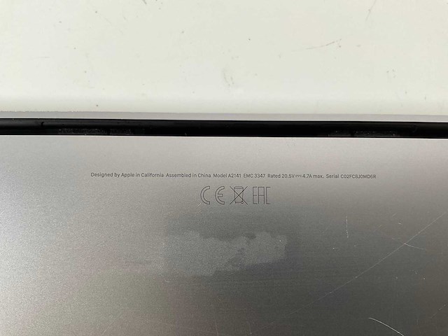 Apple macbook pro 16”, core(tm) i7 9th gen, 16 gb ram, 512 gb nvme laptop - afbeelding 7 van  7