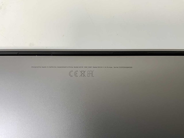 Apple macbook pro 16”, core(tm) i7 9th gen, 32 gb ram, 1 tb nvme, amd radeon pro 5500m 4 gb laptop - afbeelding 8 van  8