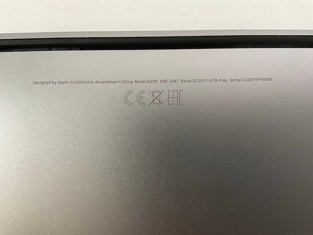 Apple macbook pro 16“ core(tm) i7 9th gen, 32 gb ram, 1 tb nvme, amd radeon rx 5500 4gb laptop - afbeelding 7 van  8