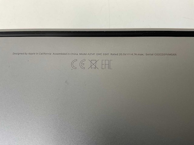 Apple macbook pro 16”, core(tm) i7 9th gen, 32 gb ram, 500 gb nvme, amd radeon pro 5500m 4 gb laptop - afbeelding 7 van  7