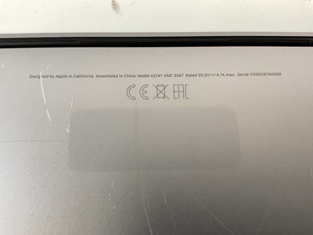 Apple macbook pro 16”, core(tm) i7 9th gen, 32 gb ram, 500 gb nvme, amd radeon rx 5500 4 gb laptop - afbeelding 7 van  7