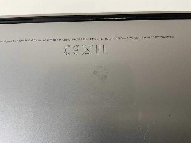 Apple macbook pro 16”, core(tm) i7 9th gen, 32 gb ram, 512 gb nvme, amd radeon pro 5300m 4gb laptop - afbeelding 7 van  7