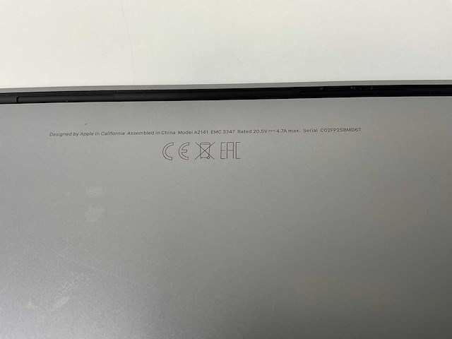 Apple macbook pro 16”, core(tm) i9 9th gen, 16 gb ram, 1 tb nvme, amd radeon pro 5500m 4 gb laptop - afbeelding 7 van  7