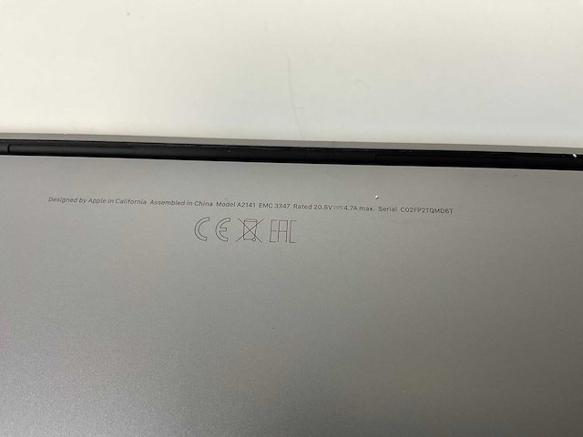 Apple macbook pro 16”, core(tm) i9 9th gen, 16 gb ram, 1 tb nvme, amd radeon pro 5500m 4 gb laptop - afbeelding 7 van  7