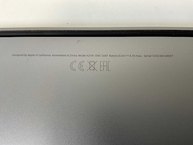 Apple macbook pro 16”, core(tm) i9 9th gen, 16 gb ram, 1 tb nvme, amd radeon pro 5500m 4 gb laptop - afbeelding 7 van  7