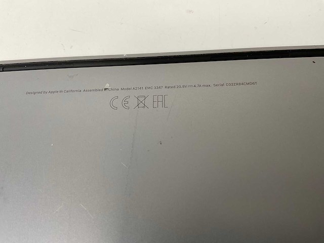 Apple macbook pro 16”, core(tm) i9 9th gen, 16 gb ram, 1 tb nvme, amd radeon pro 5500m 4 gb laptop - afbeelding 7 van  7