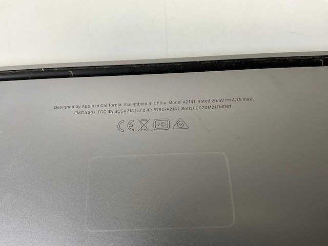 Apple macbook pro 16”, core(tm) i9 9th gen, 32 gb ram, 1 tb nmve, amd radeon pro 5500m 4gb laptop - afbeelding 7 van  8