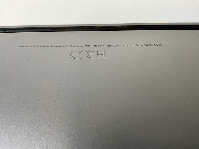 Apple macbook pro 16”, core(tm) i9 9th gen, 32 gb ram, 1 tb nvme, amd radeon pro 5500m 4 gb laptop - afbeelding 7 van  7