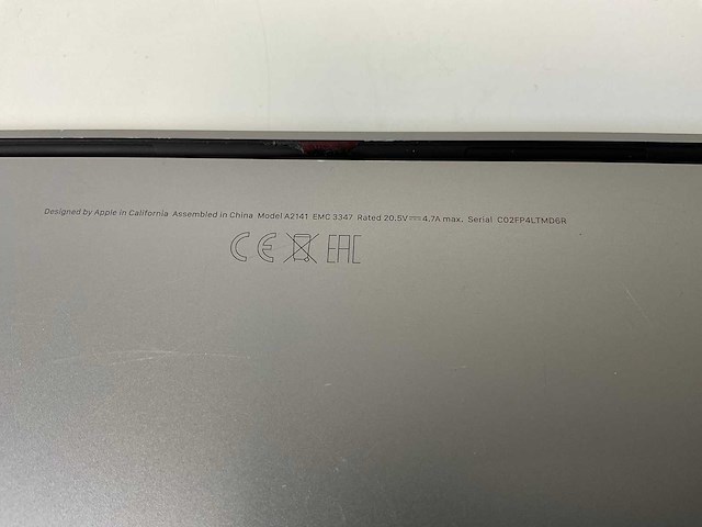 Apple macbook pro 16”, core(tm) i9 9th gen, 32 gb ram, 1 tb nvme, amd radeon pro 5500m 8 gb laptop - afbeelding 7 van  8