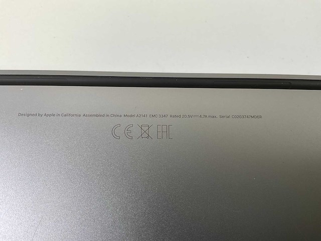 Apple macbook pro 16”, core(tm) i9 9th gen, 32 gb ram, 1 tb nvme amd radeon pro 5500m 8gb laptop - afbeelding 4 van  4