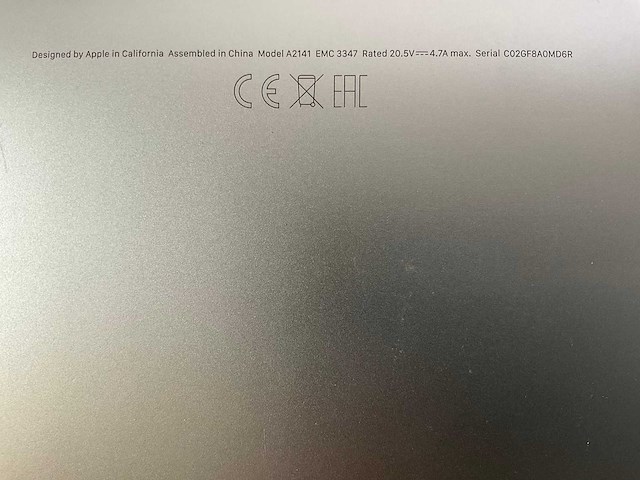 Apple macbook pro 16“ core(tm) i9 9th gen, 32 gb ram, 1tb nvme, amd radeon pro 5500m 4gb laptop - afbeelding 7 van  7