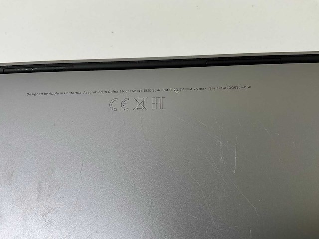 Apple macbook pro 16”, hexacore i7, 16 gb ram, 500 gb nvme, amd radeon pro 5300 4gb laptop - afbeelding 5 van  6