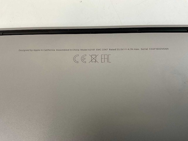 Apple macbook pro 16”, hexacore i7, 16 gb ram, 500 gb nvme, amd radeon pro 5300m 4gb laptop - afbeelding 5 van  5