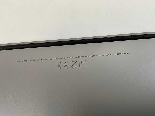 Apple macbook pro 16”, hexacore i7, 16 gb ram, 500 gb nvme, amd radeon pro 5300m 4gb laptop - afbeelding 7 van  8