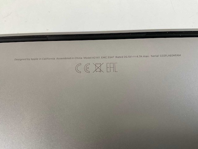 Apple macbook pro 16”, hexacore i7, 16 gb ram, 512 gb nvme, amd radeon pro 5300m 4gb laptop - afbeelding 7 van  7