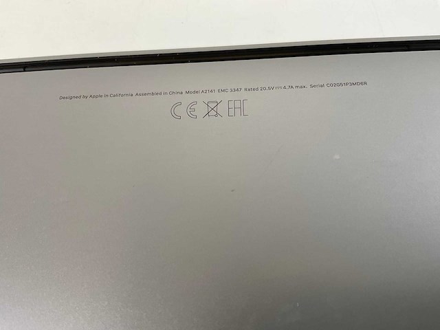 Apple macbook pro 16”, hexacore i7, 16 gb ram, 512 gb nvme, amd radeon pro 5300m 4gb laptop - afbeelding 7 van  7