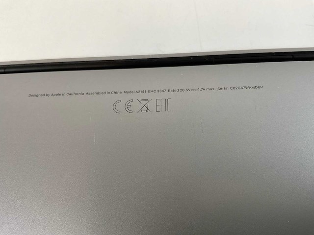 Apple macbook pro 16”, hexacore i7, 16 gb ram, 512 gb nvme, amd radeon pro 5300m 4gb laptop - afbeelding 7 van  7