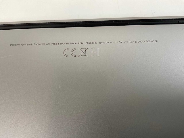 Apple macbook pro 16”, hexacore i7, 32 gb ram, 512 gb nvme, amd radeon pro 5300m 4gb laptop - afbeelding 4 van  5