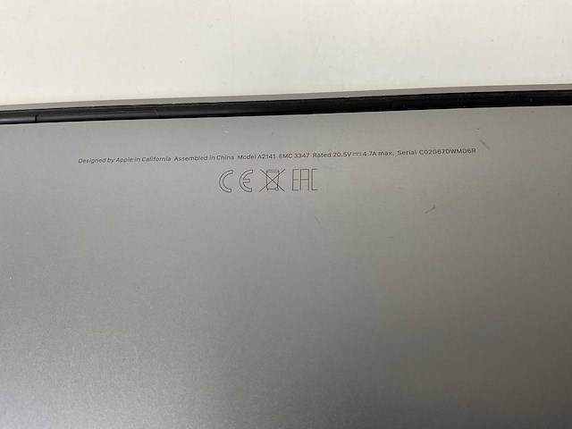 Apple macbook pro 16”, hexacore i7, 32 gb ram, 512 gb ssd, amd radeon pro 5300m 4 gb laptop - afbeelding 7 van  7