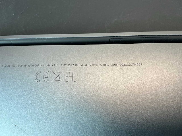 Apple macbook pro (16-inch, 2019) - afbeelding 6 van  7