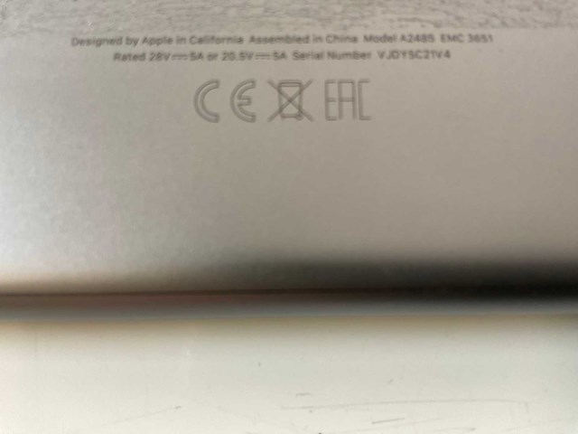 Apple macbook pro 16”, m1 max, 32 gb ram, 1 tb nvme laptop - afbeelding 6 van  6