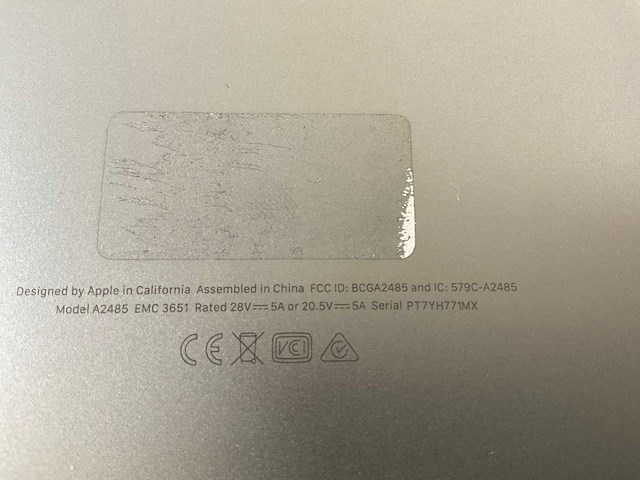 Apple macbook pro 16”, m1 max, 64 gb ram, 1 tb nvme laptop - afbeelding 7 van  7