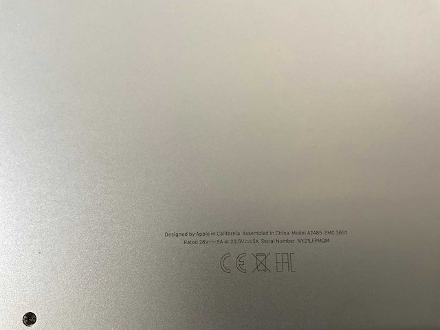 Apple macbook pro 16”, m1 pro, 16 gb ram, 512 gb nvme laptop - afbeelding 6 van  6