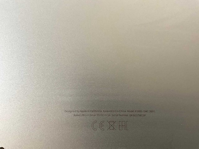 Apple macbook pro 16”, m1 pro, 16 gb ram, 512 gb nvme laptop - afbeelding 7 van  8