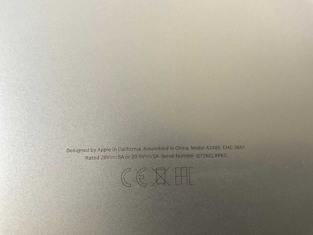 Apple macbook pro 16”, m1 pro, 16 gb ram, 512 gb nvme laptop - afbeelding 7 van  7