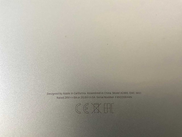 Apple macbook pro 16”, m1 pro, 16 gb ram, 512 gb nvme laptop - afbeelding 7 van  7