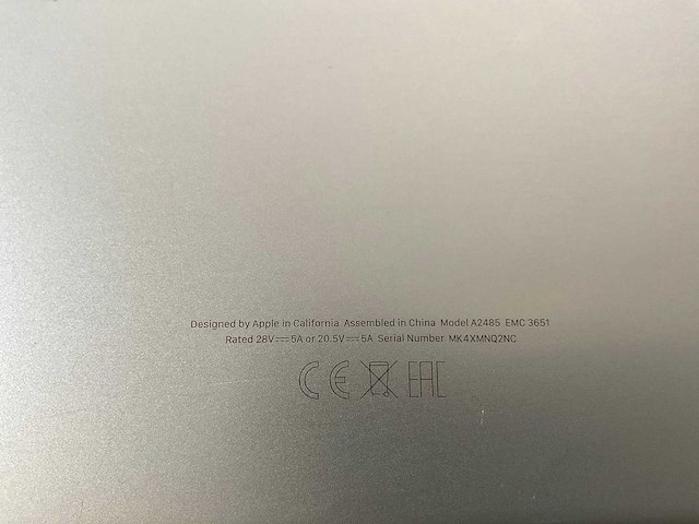 Apple macbook pro 16”, m1 pro, 16 gb ram, 512 gb nvme laptop - afbeelding 7 van  7