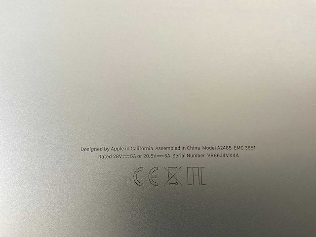 Apple macbook pro 16”, m1 pro, 16 gb ram, 512 gb nvme laptop - afbeelding 3 van  3