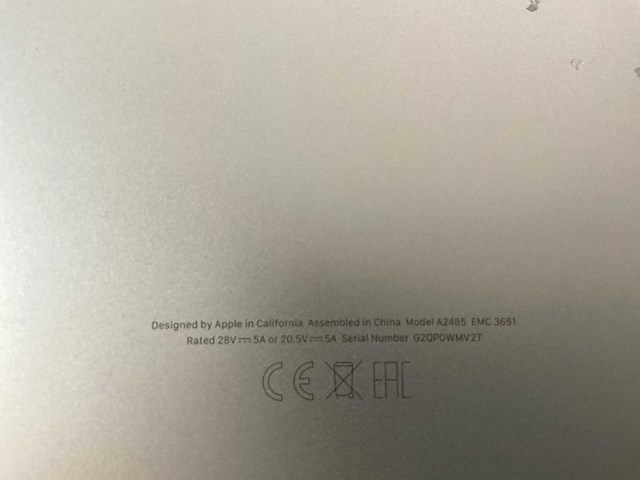 Apple macbook pro 16”, m1 pro, 16 gb ram, 512 gb nvme laptop - afbeelding 6 van  6