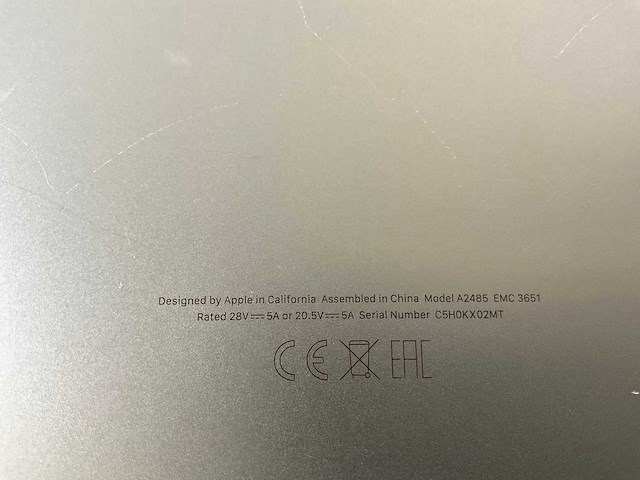 Apple macbook pro 16”, m1 pro, 32 gb ram, 512 gb nvme laptop - afbeelding 7 van  7