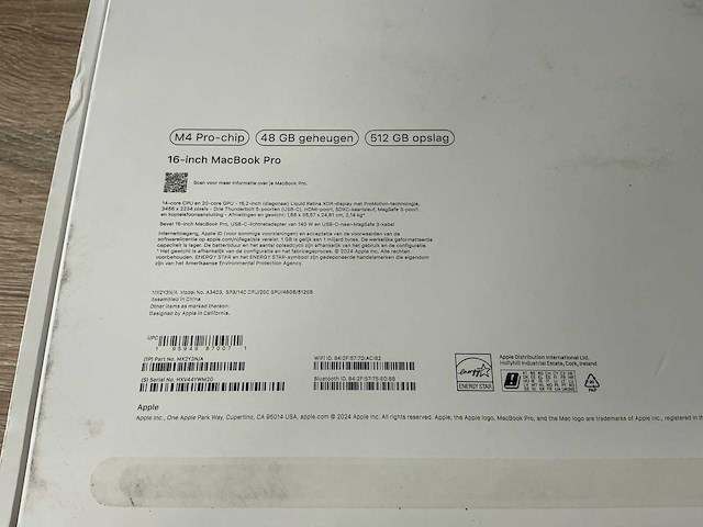Apple macbook pro 16'' (m4 pro, 2025) - afbeelding 7 van  8