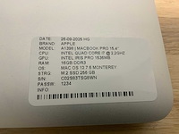 Apple macbook pro a1398 laptop - afbeelding 7 van  7