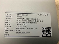 Apple macbook pro a1398(i7) laptop (2x) - afbeelding 6 van  6