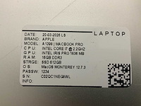 Apple macbook pro a1398(i7) laptop (2x) - afbeelding 7 van  7