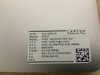 Apple macbook pro a1502 laptop (4x) - afbeelding 8 van  10