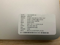 Apple macbook pro a1502 laptop (4x) - afbeelding 3 van  11