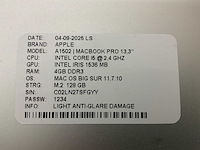 Apple macbook pro a1502 laptop (4x) - afbeelding 9 van  10