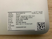 Apple macbook pro a1502 laptop (4x) - afbeelding 9 van  10