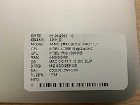 Apple macbook pro a1502 laptop (4x) - afbeelding 10 van  10
