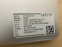 Apple macbook pro a1502 laptop (4x) - afbeelding 2 van  10