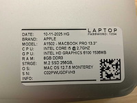 Apple macbook pro a1502 laptop (4x) - afbeelding 8 van  10