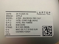 Apple macbook pro a1502 laptop (4x) - afbeelding 2 van  11