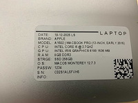 Apple macbook pro a1502 laptop (6x) - afbeelding 2 van  12
