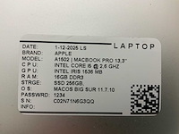 Apple macbook pro a1502 laptop (6x) - afbeelding 2 van  8