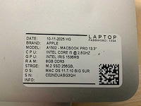 Apple macbook pro a1502 laptop (6x) - afbeelding 8 van  8