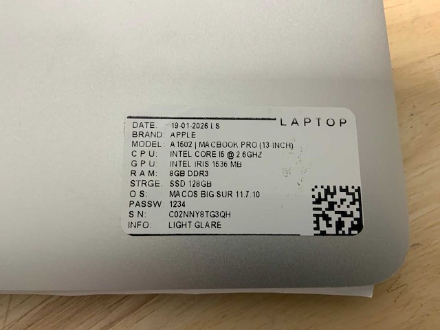 Apple macbook pro a1502 laptop (6x) - afbeelding 6 van  12